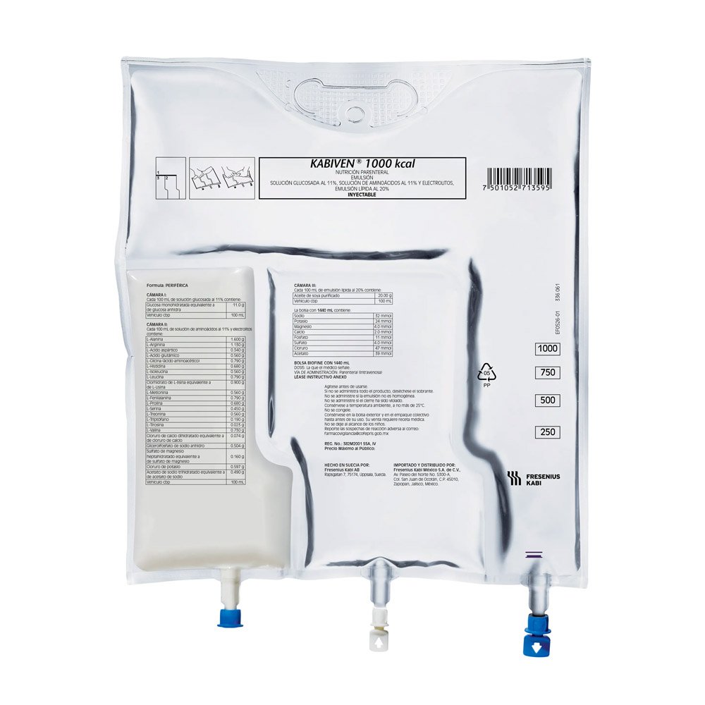KABIVEN PERIFERICO 1000 KCAL 1440 ML